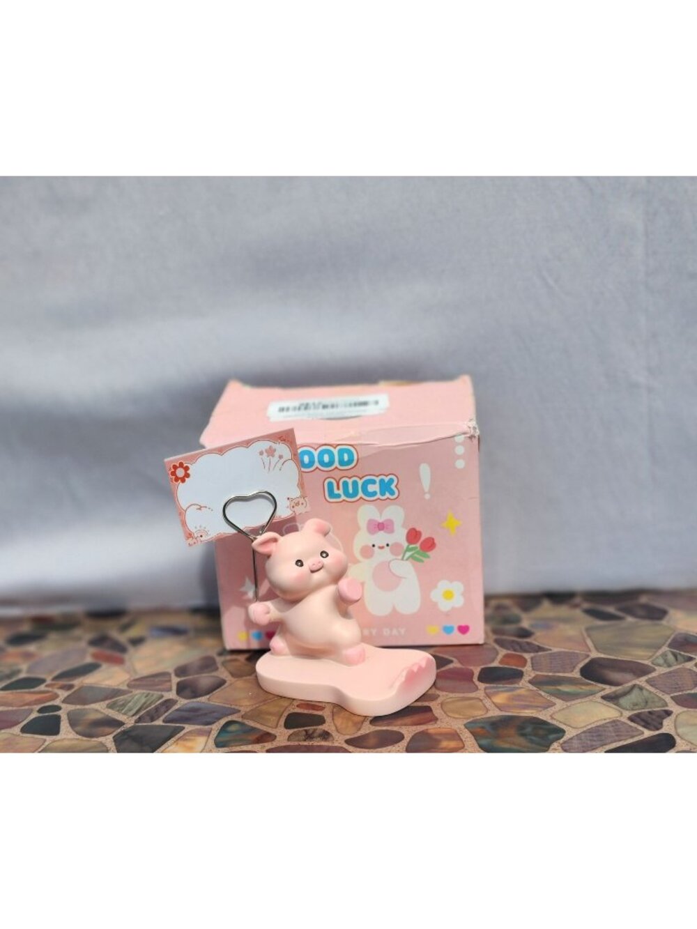 Pig Cell Phone Stand Desk Ornament